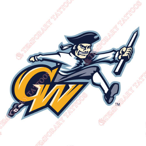 George Washington Colonials Customize Temporary Tattoos Stickers NO.4450
